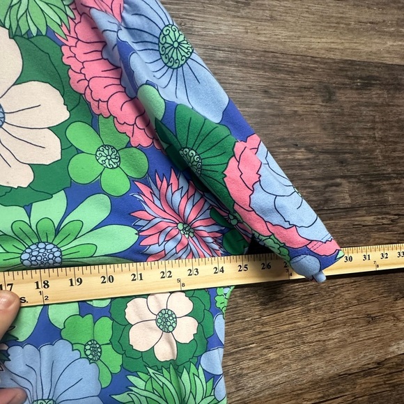 Talbots Womens Colorful Floral Top - Picture 4 of 5